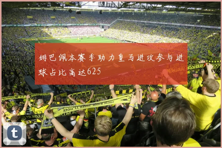 姆巴佩本赛季助力皇马进攻参与进球占比高达625